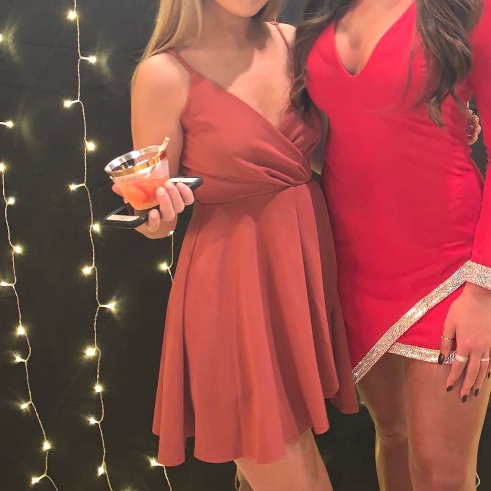 Coral Mini Dress
